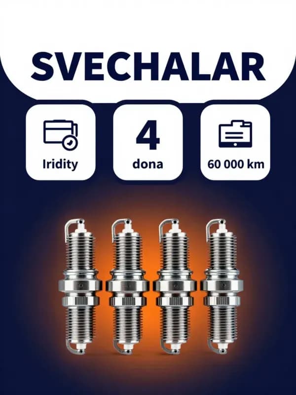 Свечи зажигания иридиевые, 4 шт - 1