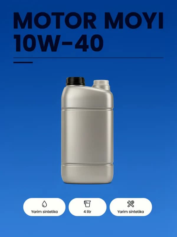 Моторное масло 10W-40 полусинтетика, 4 л
